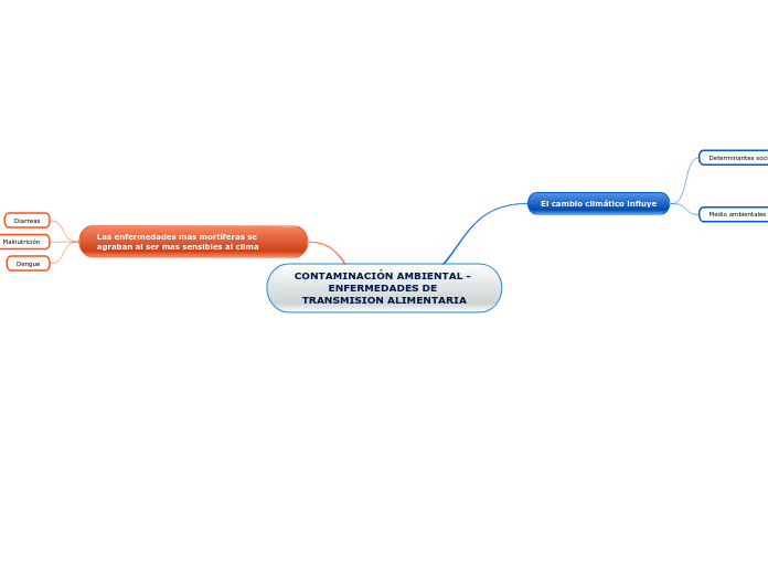 Contaminaci N Ambiental Enfermedades De Mind Map